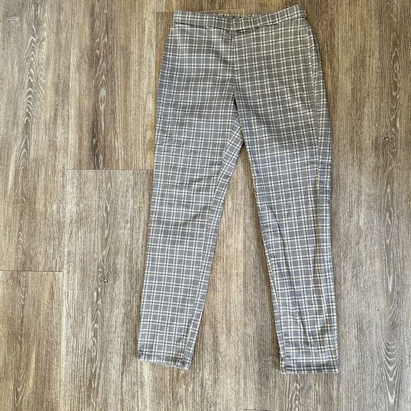 Uniqlo grey check  cropped drawstring pants - Picture 5 of 11